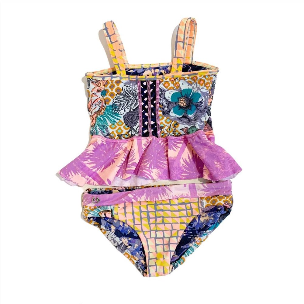 Maaji Creamery Bliss Honey Peplum Tankini Set Swim